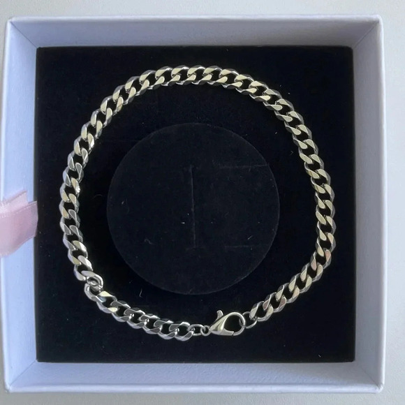 Other - Stainless Steel Cuban Link Bracelet – 3mm Width, 8 Inches